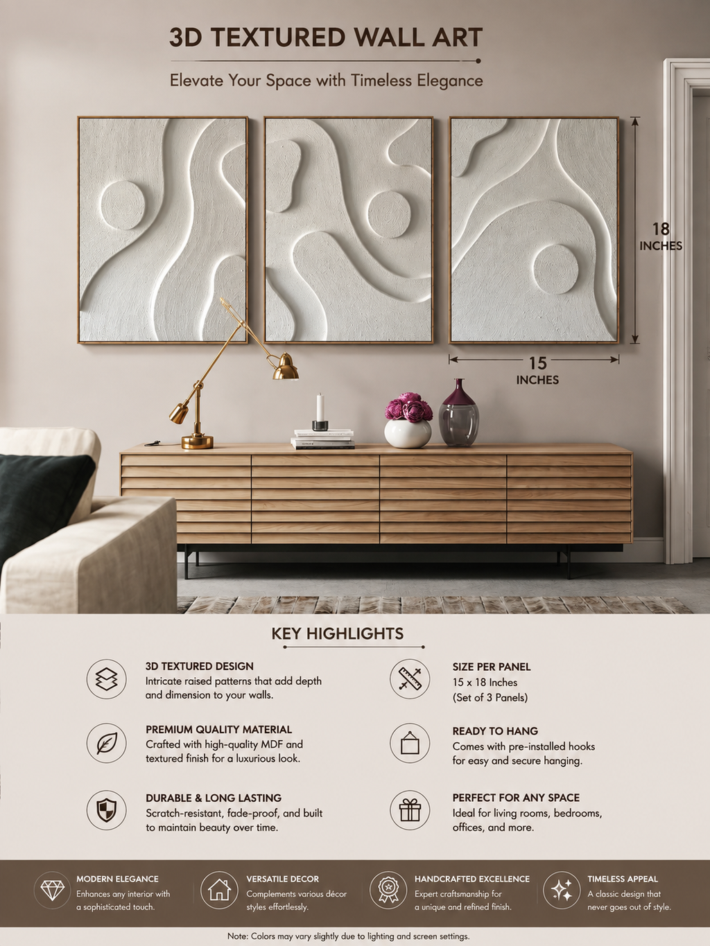 Organic Harmony Triptych  | Wallorah