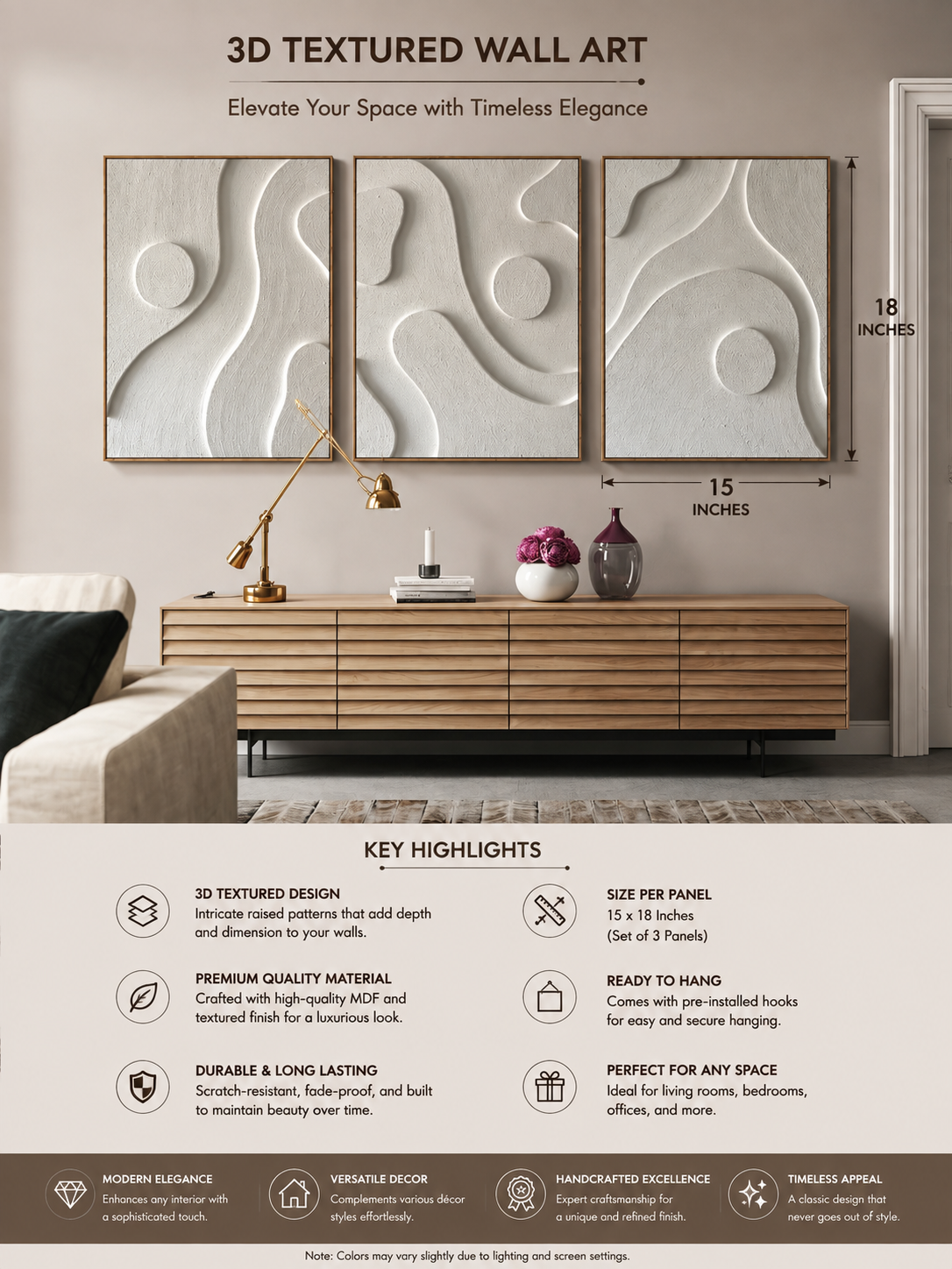 Organic Harmony Triptych  | Wallorah