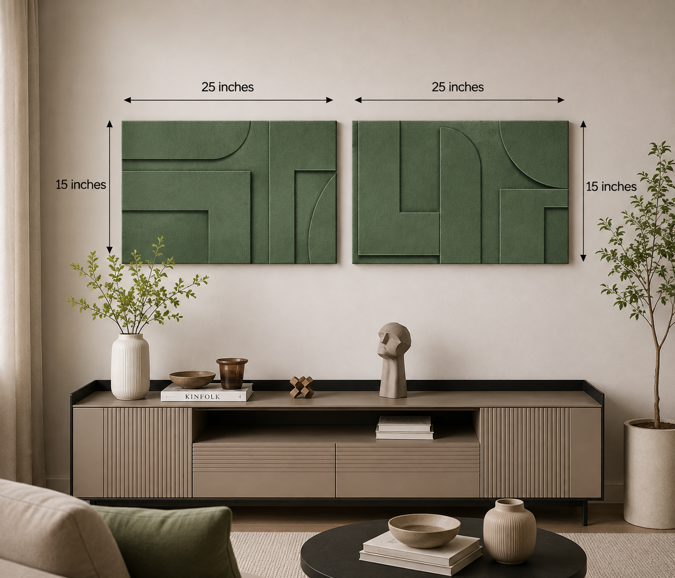 Sage Geometry Duo  | Wallorah