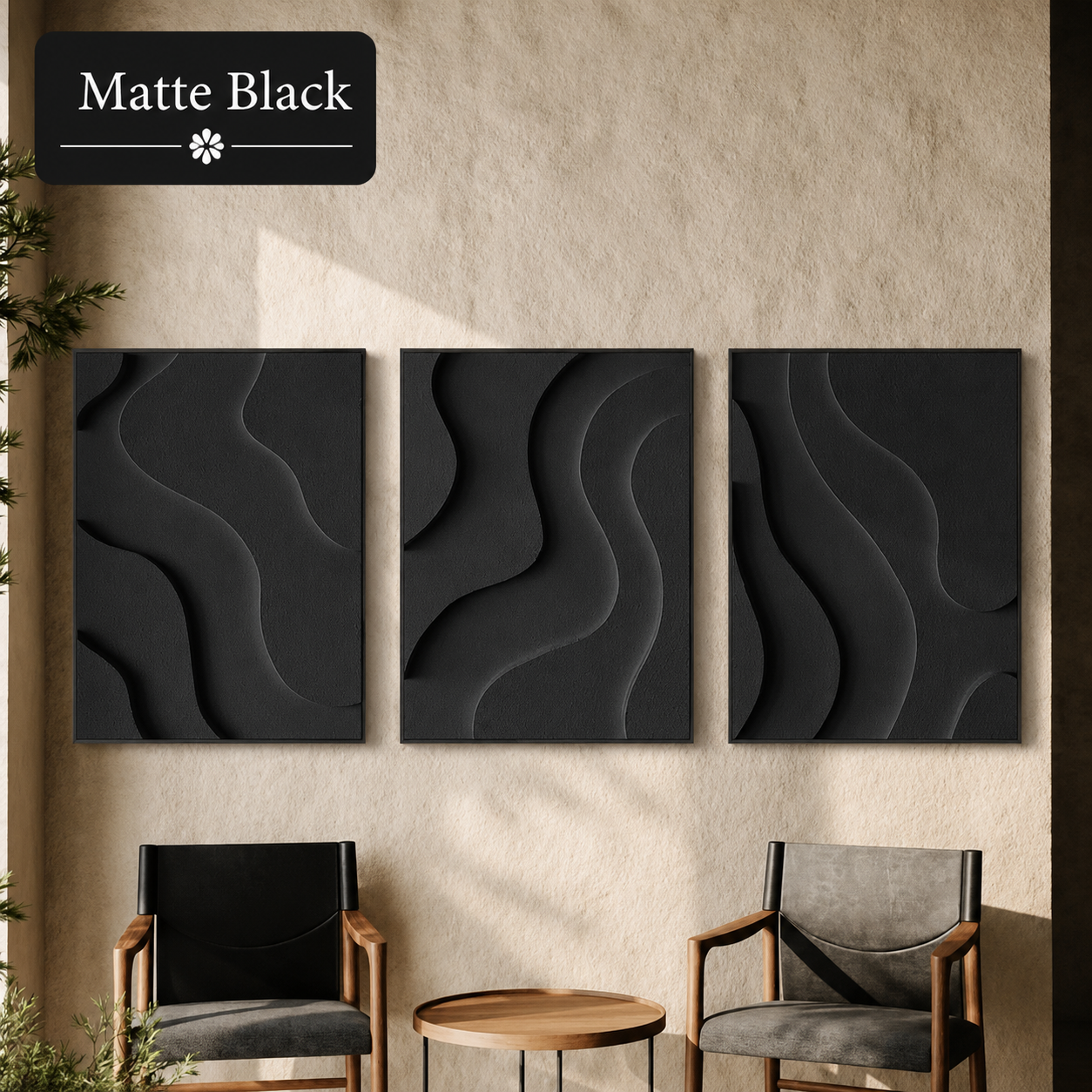 Serene Waves Triptych  | Wallorah
