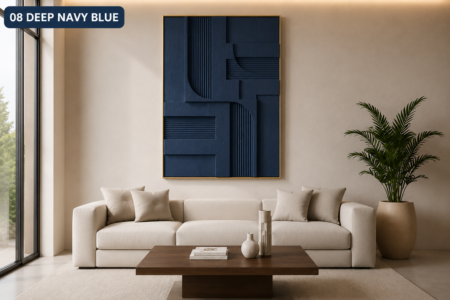 Ivory Linen Linear Relief  | Wallorah