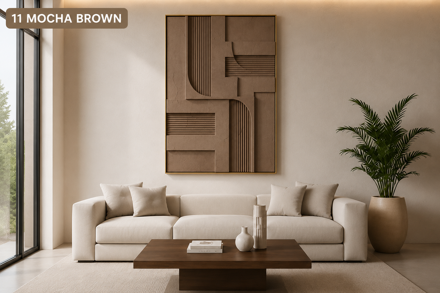 Ivory Linen Linear Relief  | Wallorah