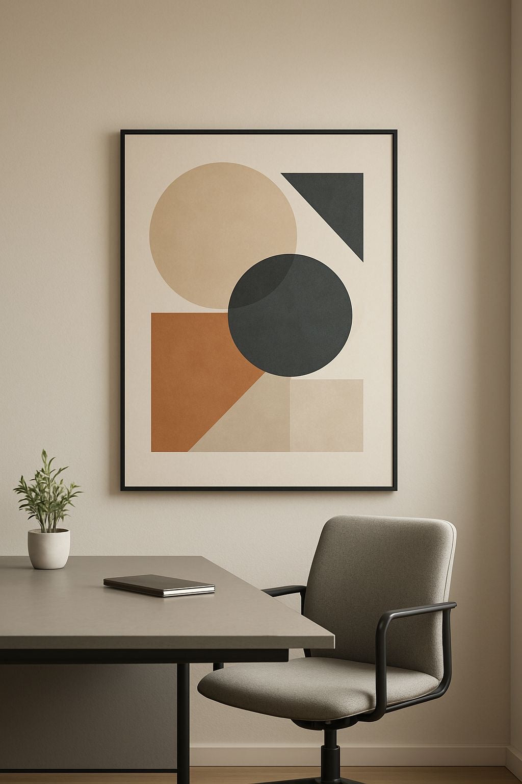 Modern Essence Abstract Wall Art | Minimalist Geometric Canvas – Wallorah