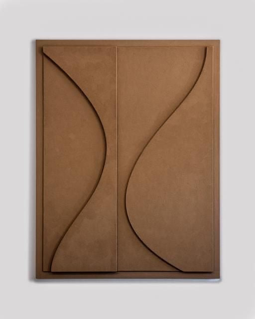 Terra Flow – Handcrafted Textured Abstract Wall Art | Stretched Wooden Canvas | Wallorah
