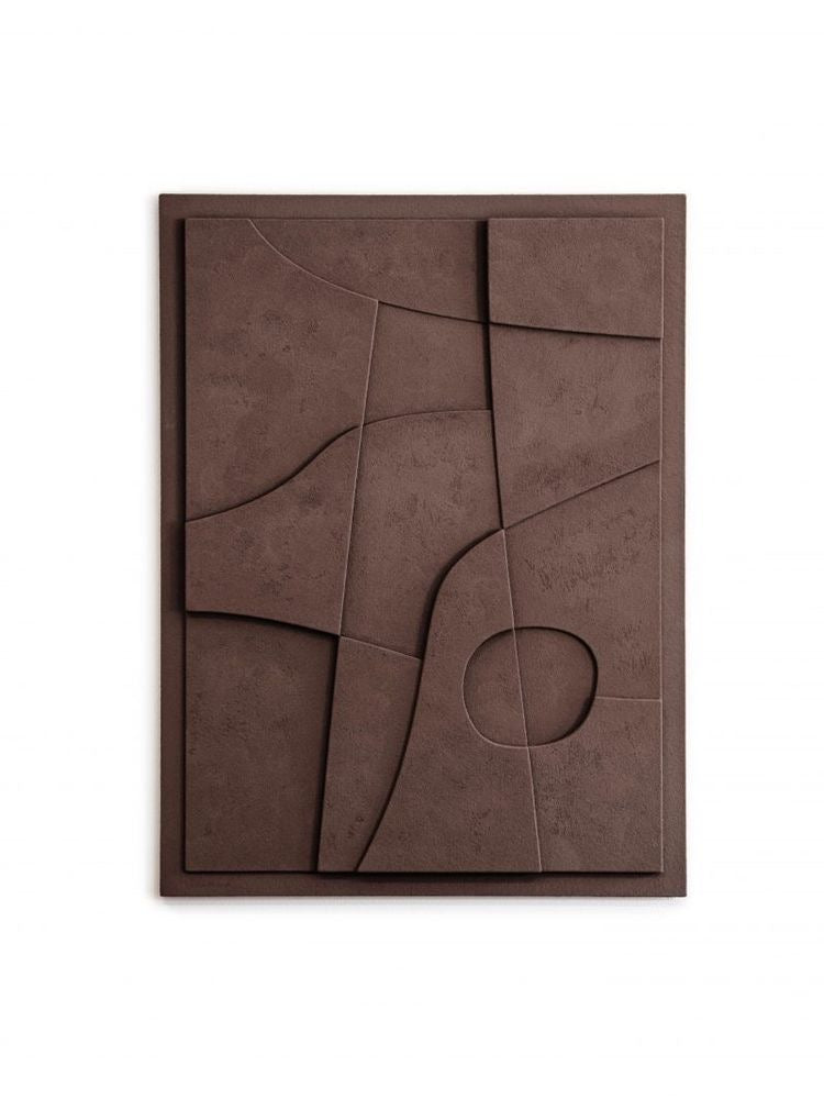 Espresso Contours – Handcrafted Abstract Textured Wall Art on Stretched Wooden Canvas | Wallorah