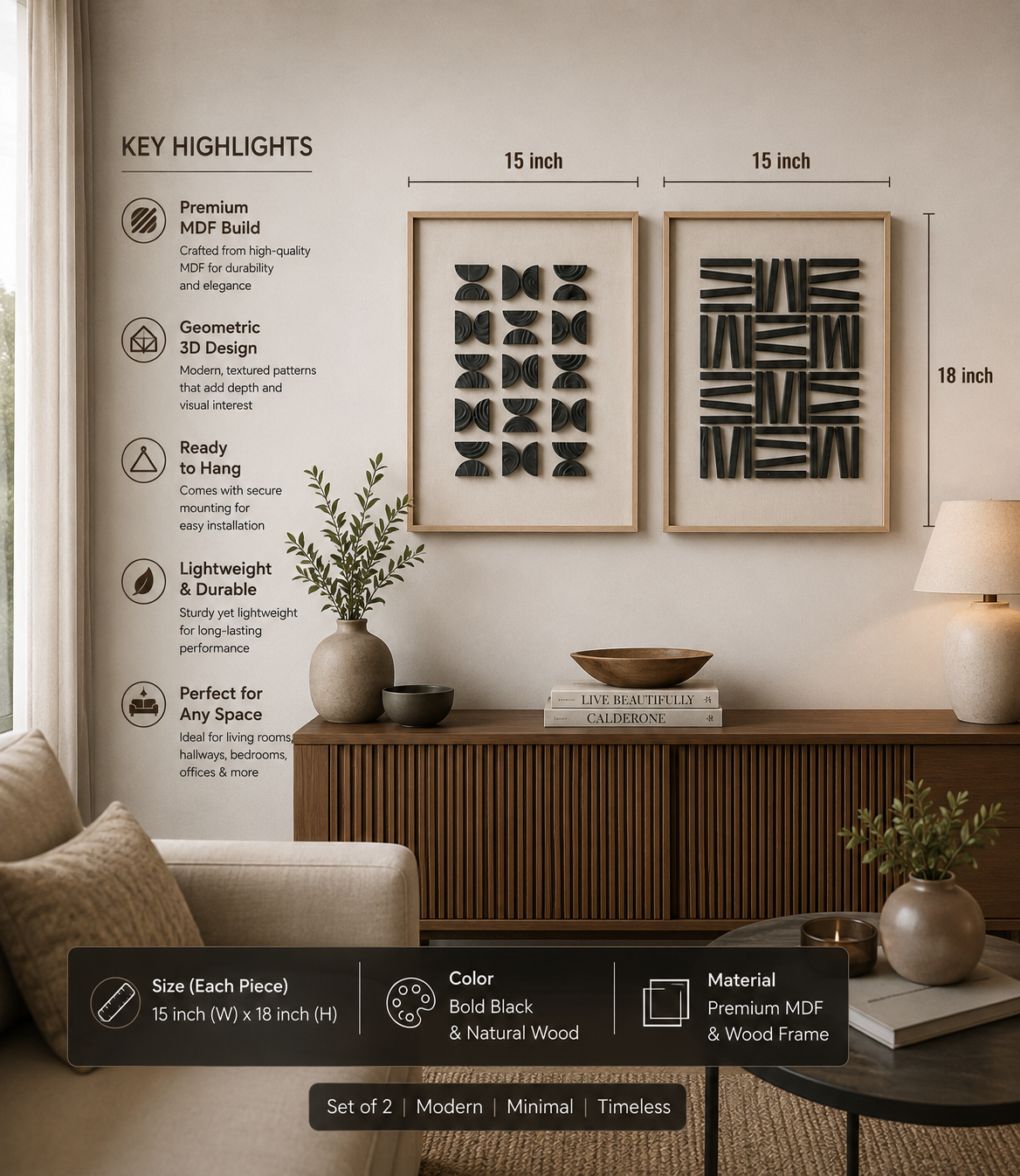 Monochrome Tribal Duo  | Wallorah